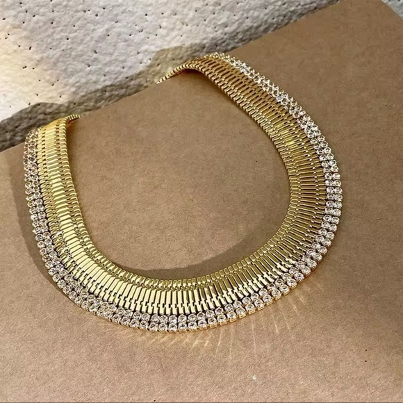 ♦️SALE♦️Luxury Chunky Cubic Zirconia Choker Necklace - Picture 15 of 16